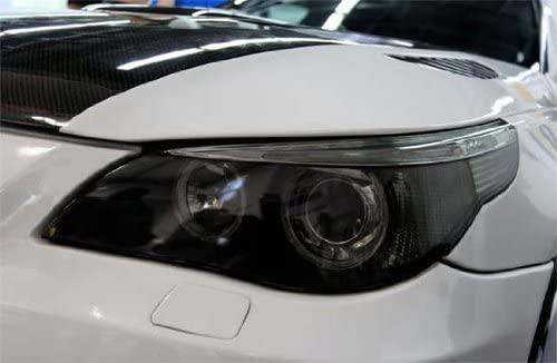 F & B LED LIGHTS مصباح أمامي ذاتي اللصق مقاس 12 × 48 بوصة، مصابيح خلفية، طبقة فينيل ملونة لمصابيح الضباب (12 × 48، أسود فاتح) - Image 2